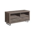 Monarch Specialties Tv Stand, 48 Inch, Console, Storage Cabinet, Living Room, Bedroom, Laminate, Brown I 3250